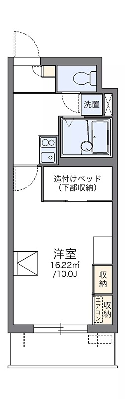 パルコートＣ 405号室 間取り