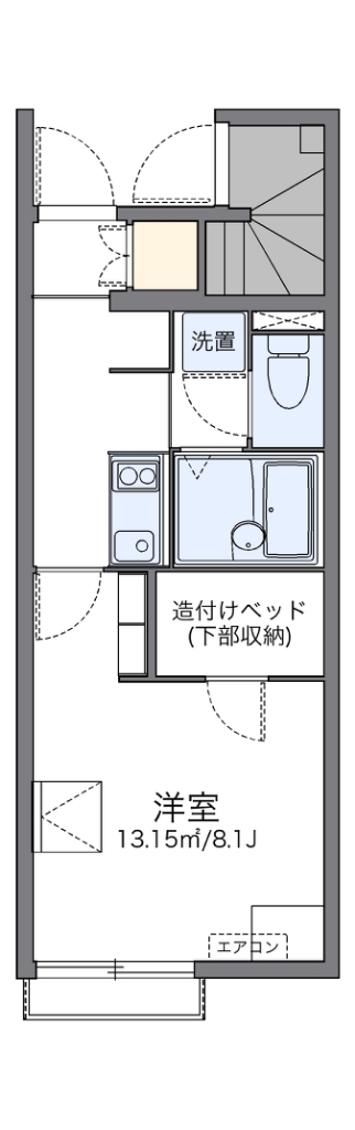 レオネクストサンビーチ 102号室 間取り