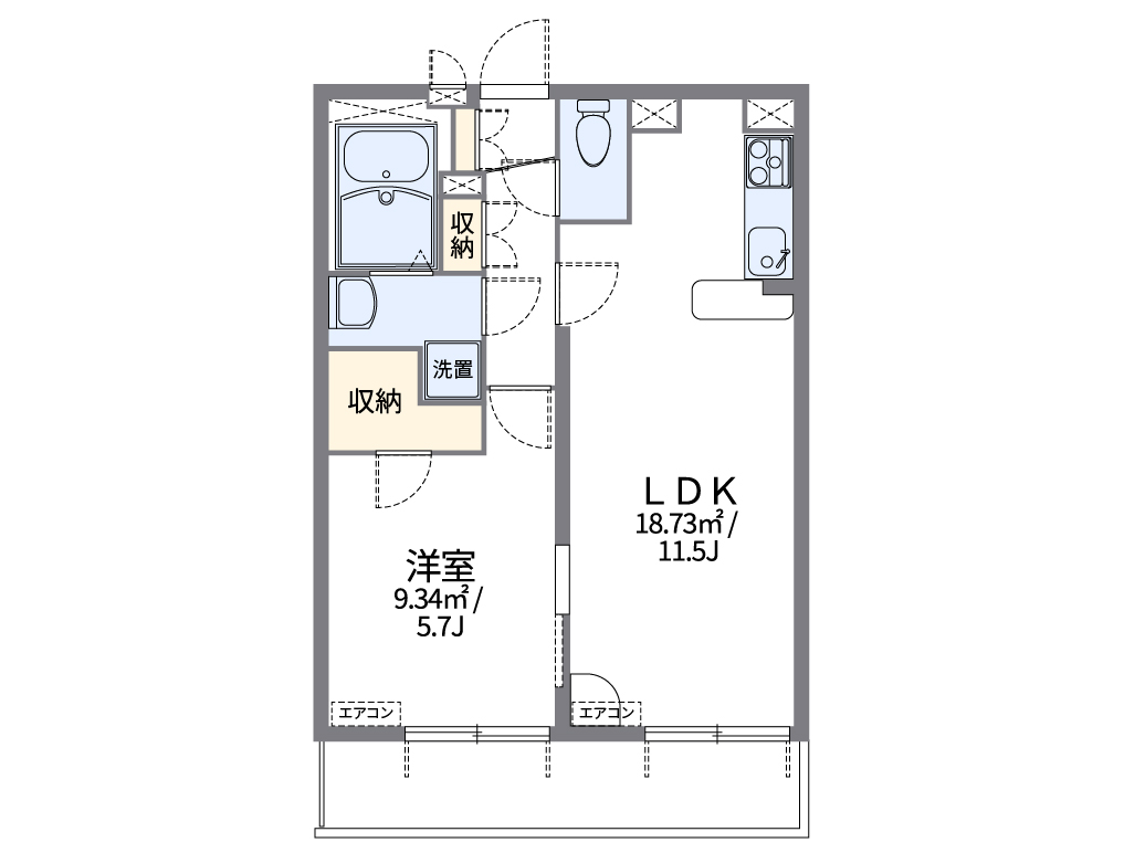 レオパレスアーバン豊玉 間取り図