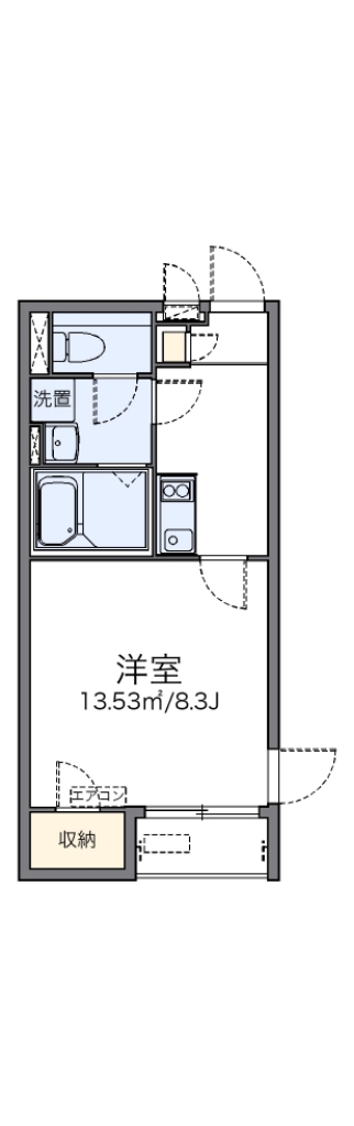 レオネクストジョイ　アゼリアⅡ 204号室 間取り