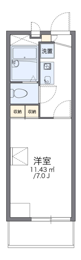 レオパレス１３ＳＴＯＮＥⅡ 304号室 間取り