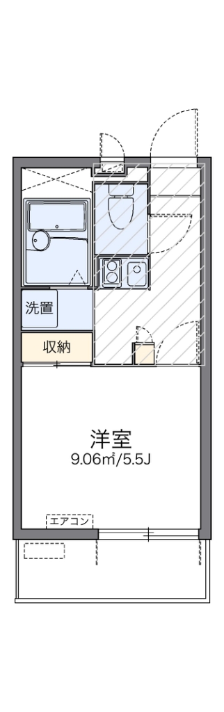 レオパレスアルメリア 間取り図