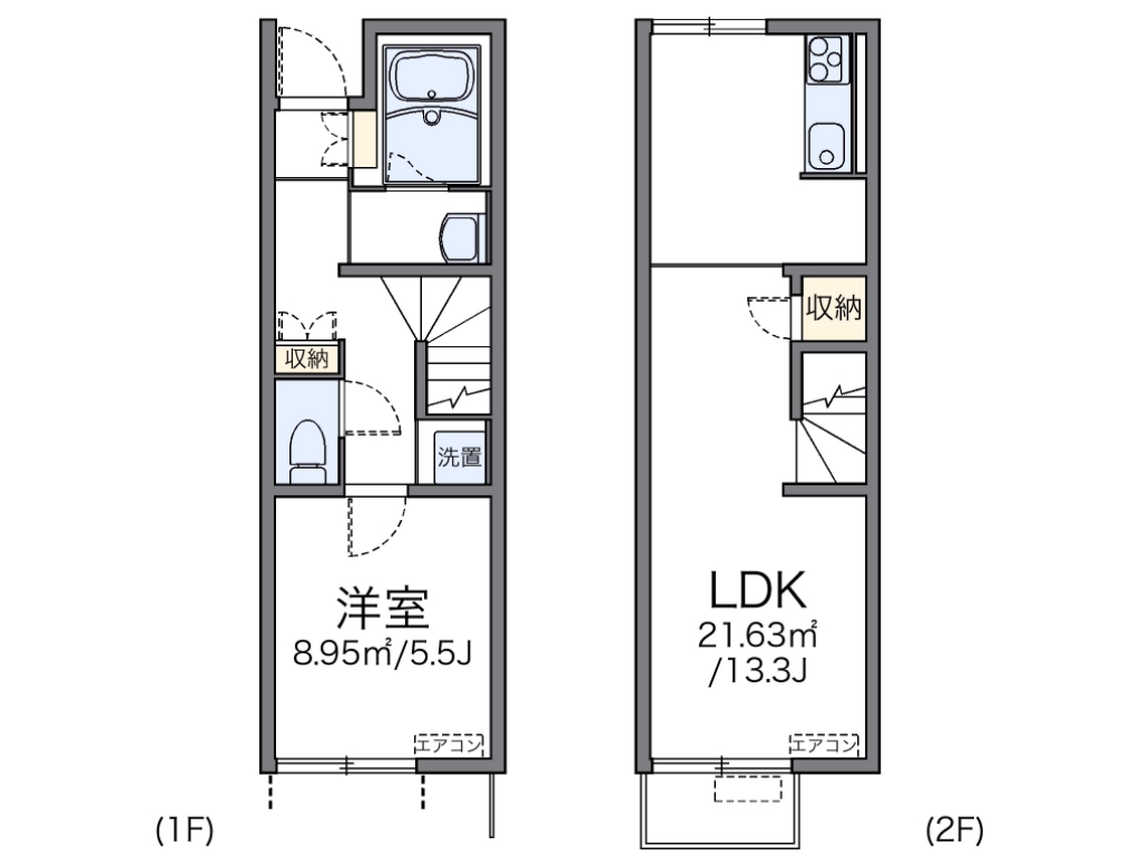 レオネクストモトウイング２ 間取り図