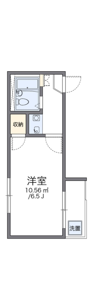 レオパレスシェモアⅠ 205号室 間取り