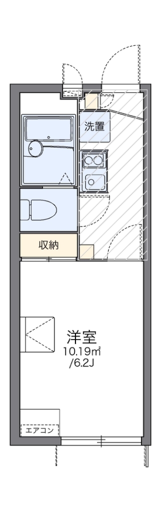 レオパレスエクセル岡本 間取り図