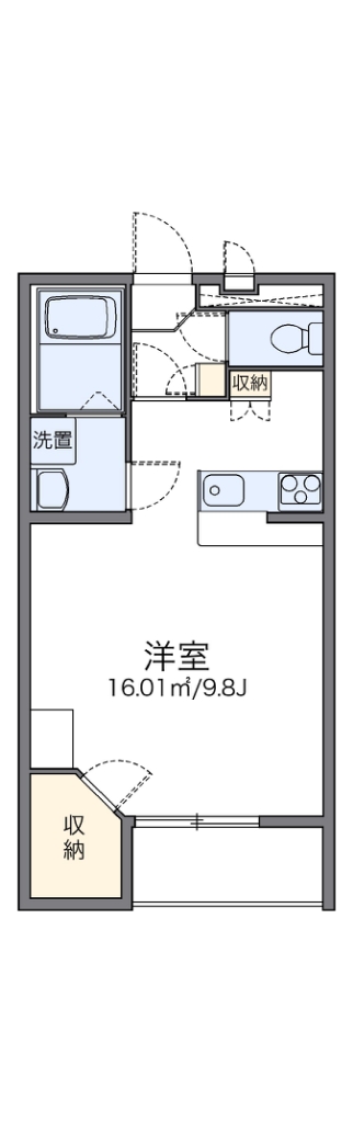 レオパレスカメリアⅡ 間取り図