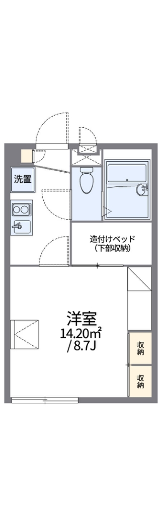 レオパレスプラチナ 108号室 間取り