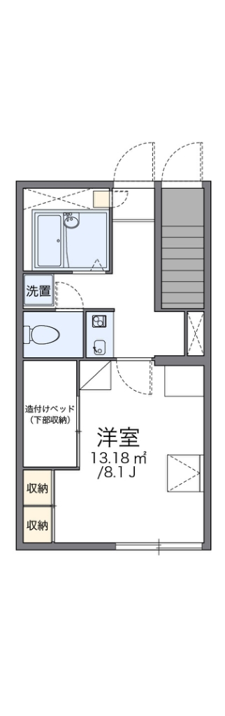 レオパレス山栄アビタ 間取り図