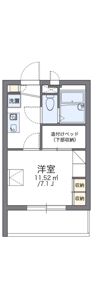 レオパレスクワトロ 間取り図