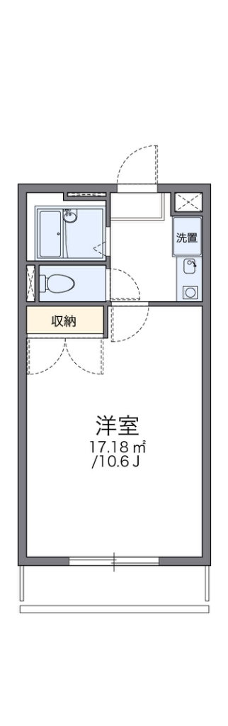 レオパレスシャルマン 205号室 間取り