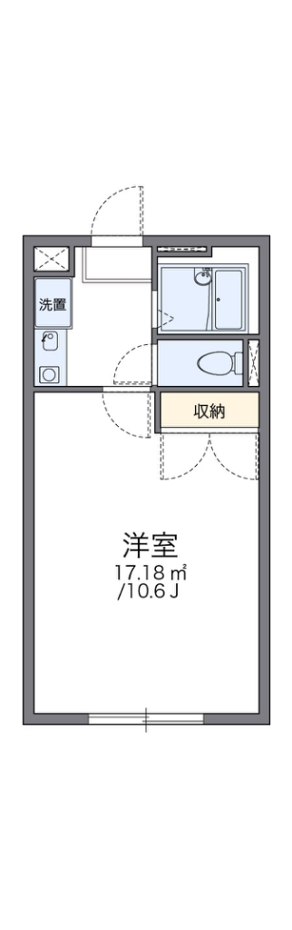 レオパレスシャルマン 104号室 間取り