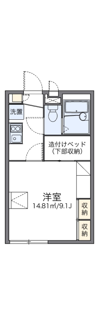 レオパレス宮代庭苑　Ⅱ 209号室 間取り