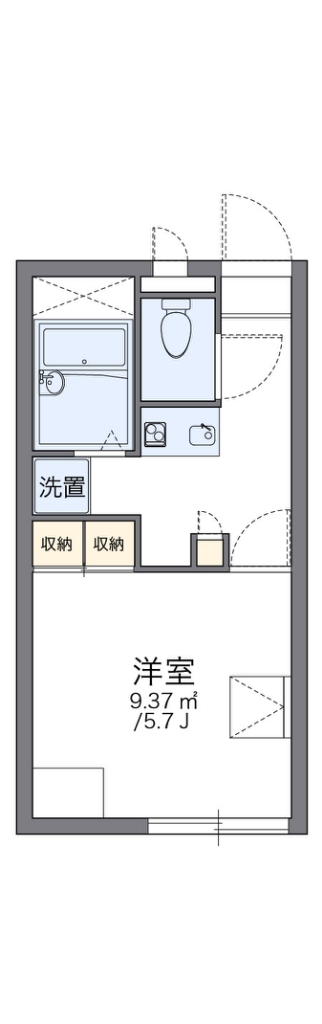 レオパレススラージュマン 104号室 間取り