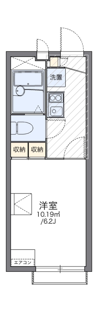 レオパレスパノラマハイツ八幡山 間取り図