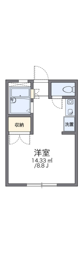 レオパレスみらい 103号室 間取り