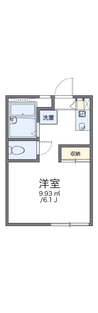 レオパレスＹＯＳＨＩＫＯ 104号室 間取り