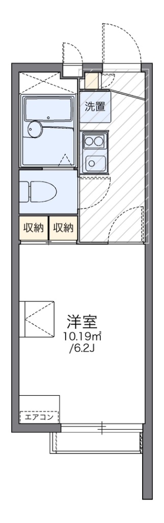 レオパレスパノラマハイツ八幡山 間取り図