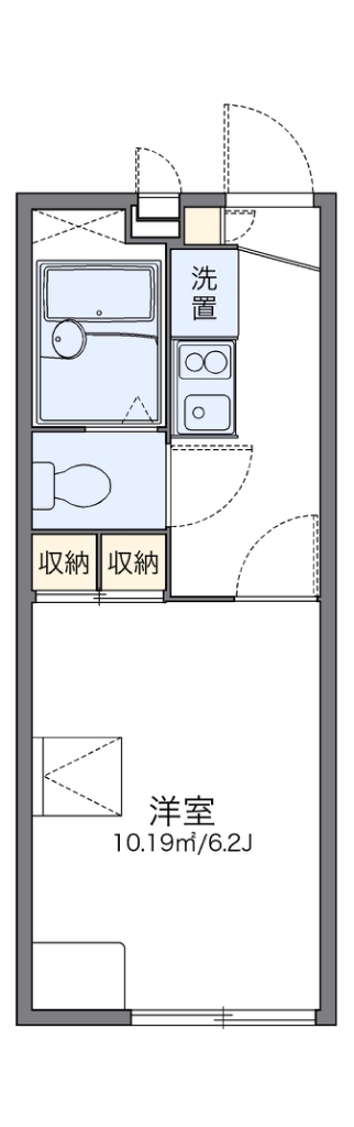 レオパレス八坂 間取り図