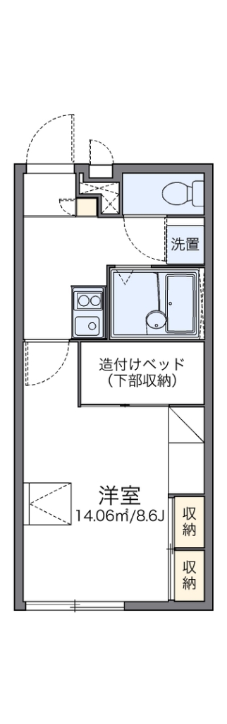 レオパレスＥｓｐｏｉｒ 104号室 間取り