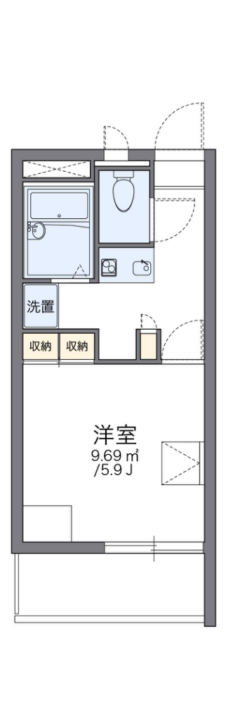 レオパレスアネックスグランドゥール 312号室 間取り