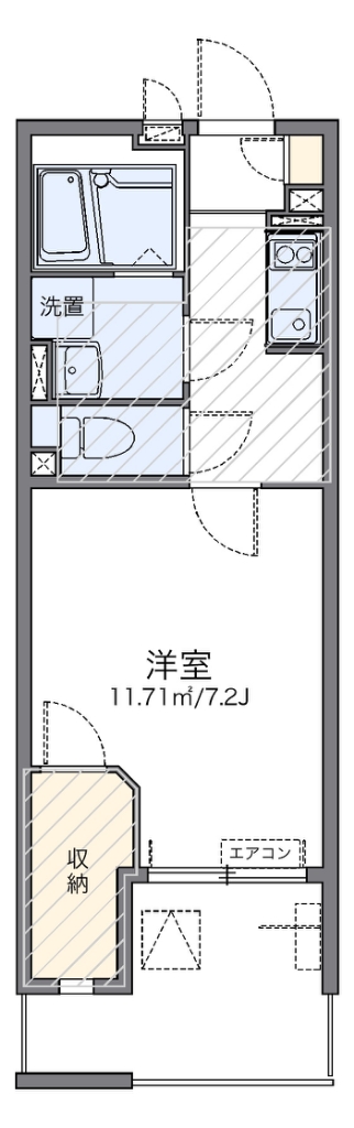 レオネクストグリーンマナー 204号室 間取り