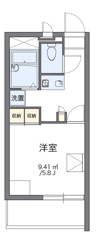 ゴールドヒルズ 206号室 間取り