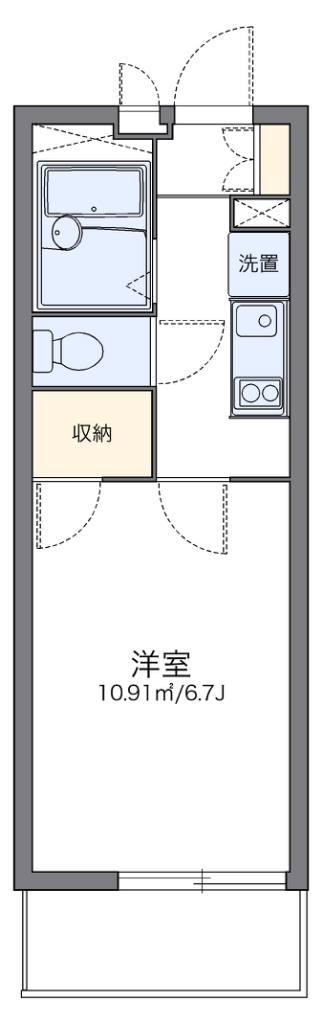 レオパレスゼルコヴァ 間取り図