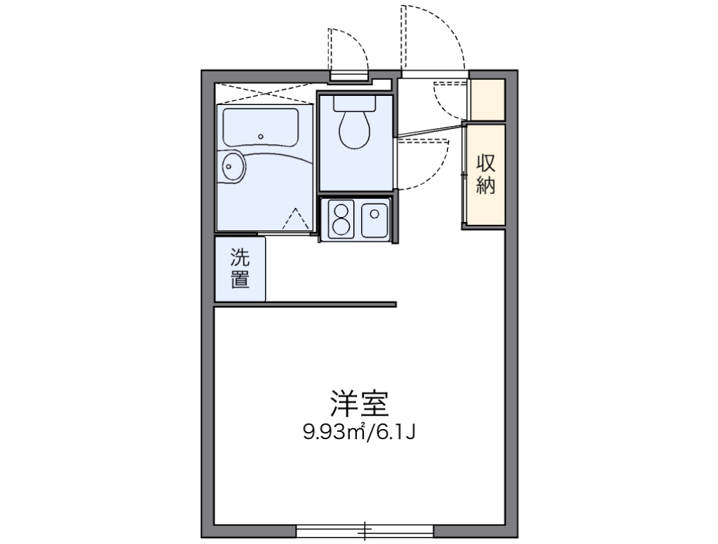 レオパレスサンハイムＢ 間取り図