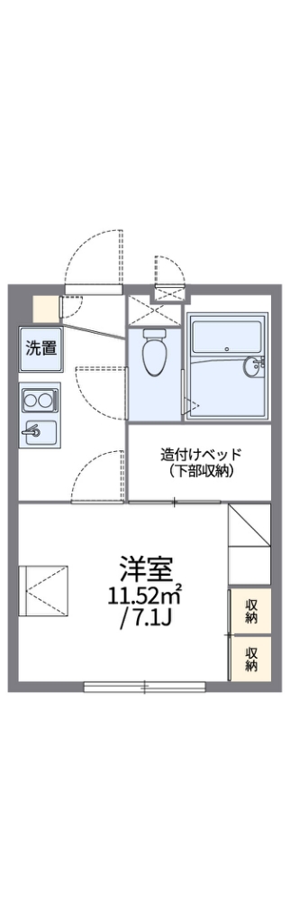 レオパレス谷保第三公園 間取り図