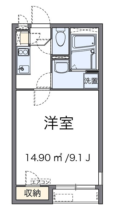 リヴェール 101号室 間取り