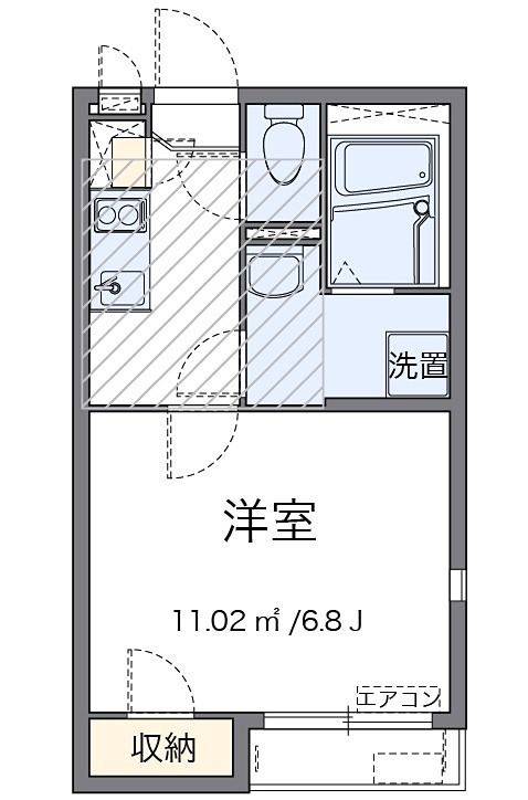 グランメゾン千代田 101号室 間取り