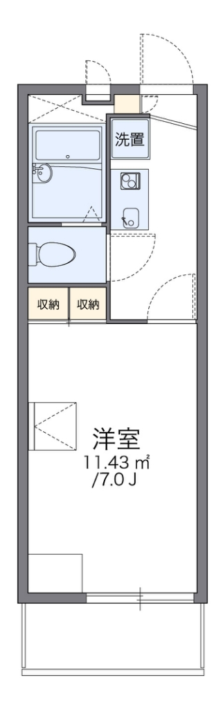 レオパレス１３ＳＴＯＮＥⅠ 間取り図