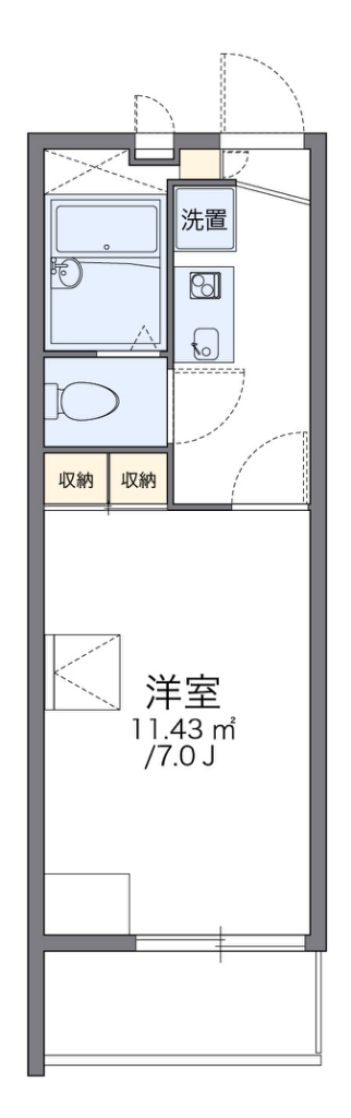 レオパレス１３ＳＴＯＮＥⅠ 間取り図