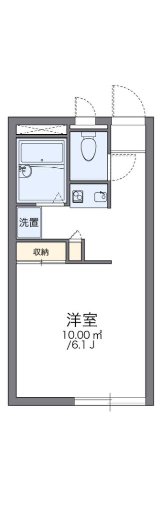 レオパレス豊 201号室 間取り