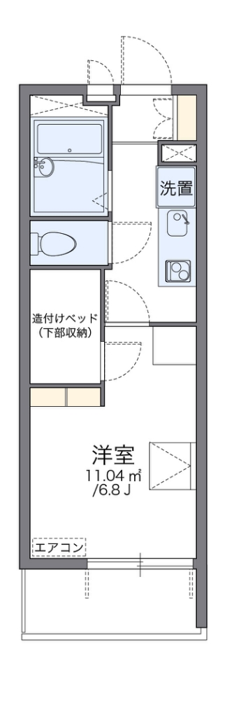 レオパレスヴィオラⅡ 間取り図