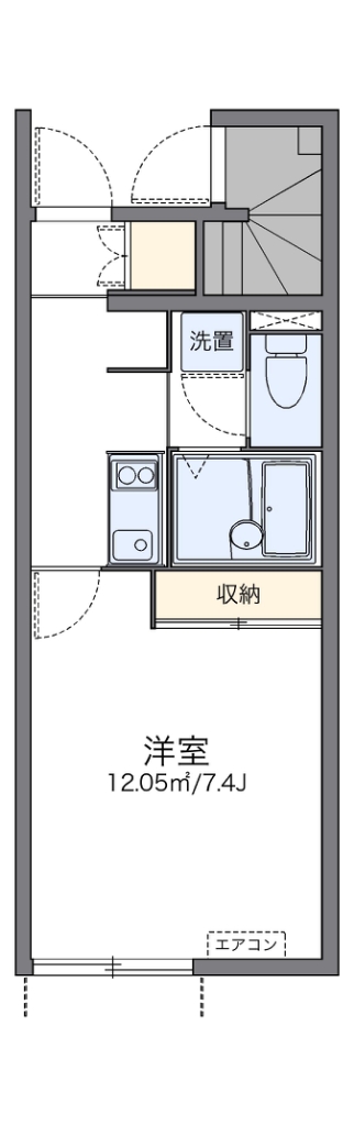 レオネクストシャトレーⅡ 104号室 間取り