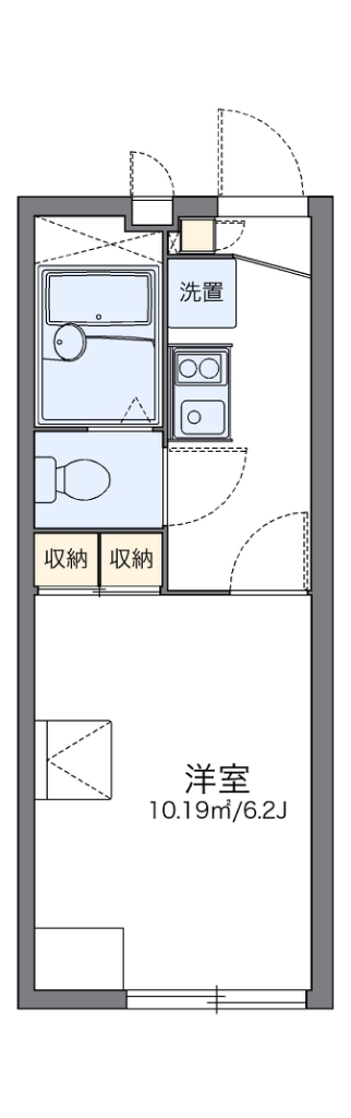 レオパレスプランドール 間取り図