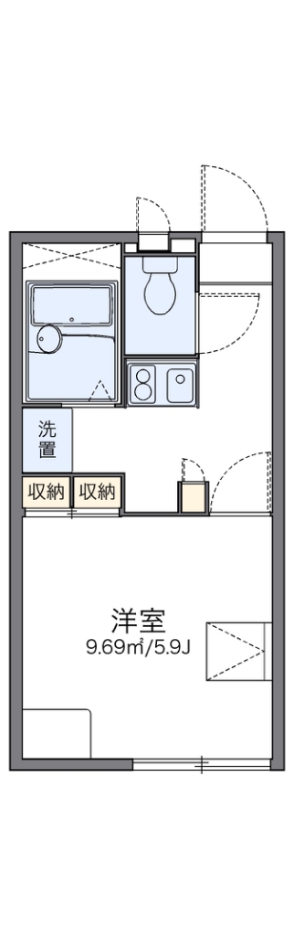 レオパレスエスポワール江東 103号室 間取り