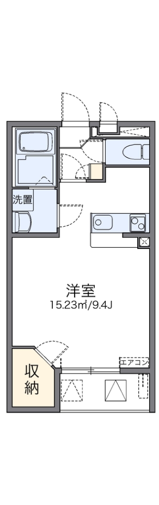 レオネクストレイルリンク 206号室 間取り