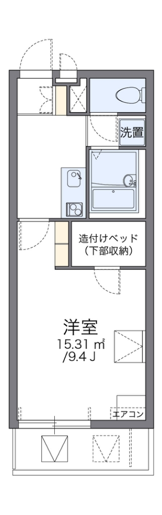 レオパレスヨネザワ 211号室 間取り