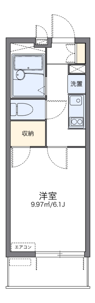 レオパレスＮＥＸＴⅡ 306号室 間取り