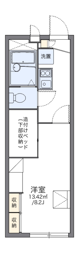 レオパレスアールユー 間取り図