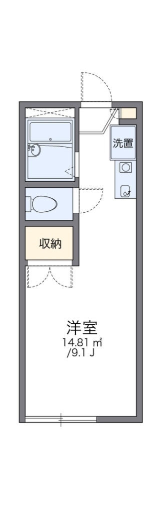 レオパレス高雄 203号室 間取り