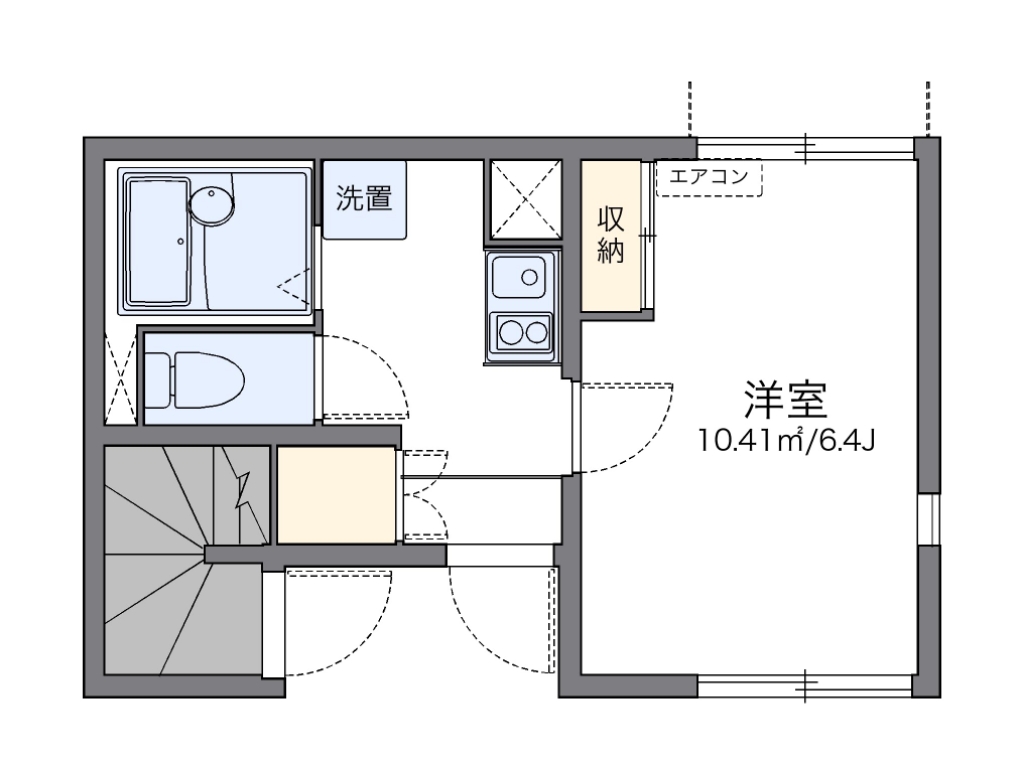 レオネクストグレンジ藤塚Ⅱ 101号室 間取り