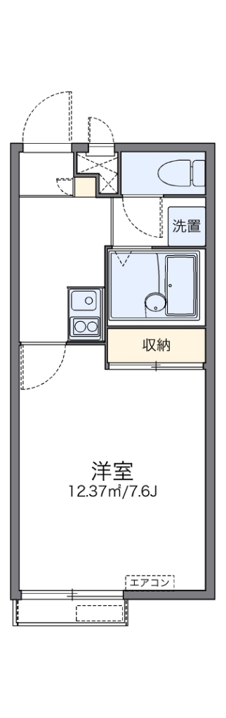 レオパレスアグリコルトゥーラ 間取り図