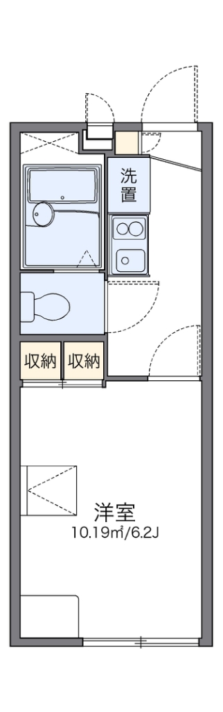 レオパレス八坂 105号室 間取り