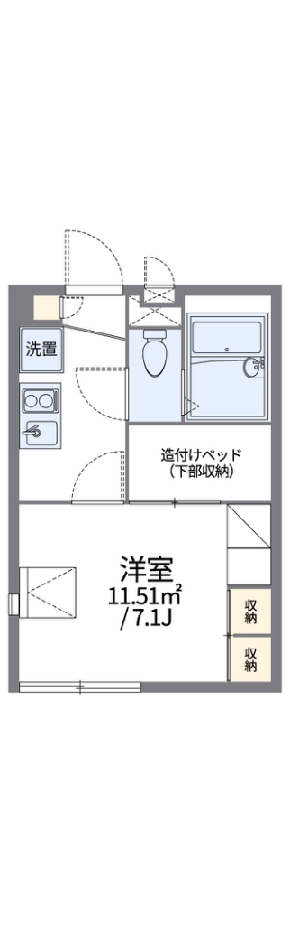 レオパレス杉山 105号室 間取り