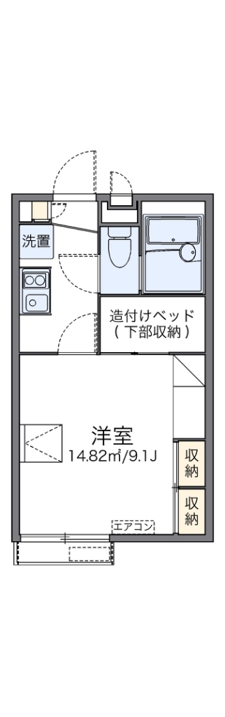 レオパレスグリーンハイツ 202号室 間取り