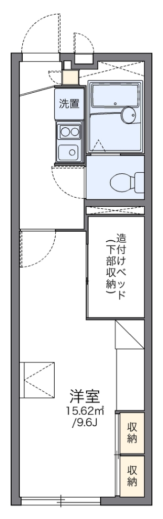 レオパレスピュアタウン 110号室 間取り