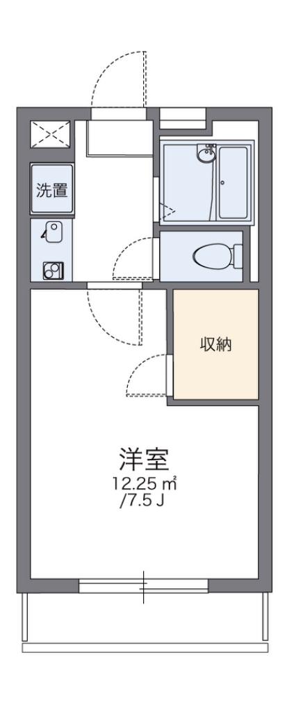 レオパレスＴＡＣＨＩＢＡＮＡ 間取り図